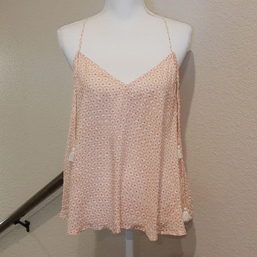 𝅺Love stitch Nordstrom Halter Peach size Large Boho Summer Vibes